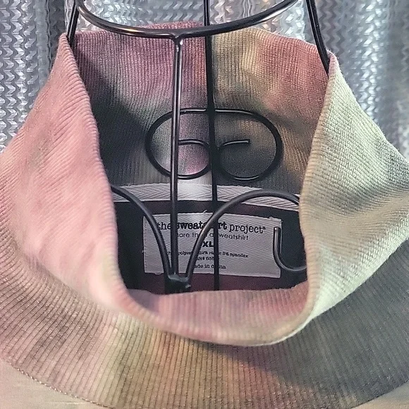 The Swearshirt Project Tie-Dye Funnel Neck Pullover Hoodie - Picture 4 of 5